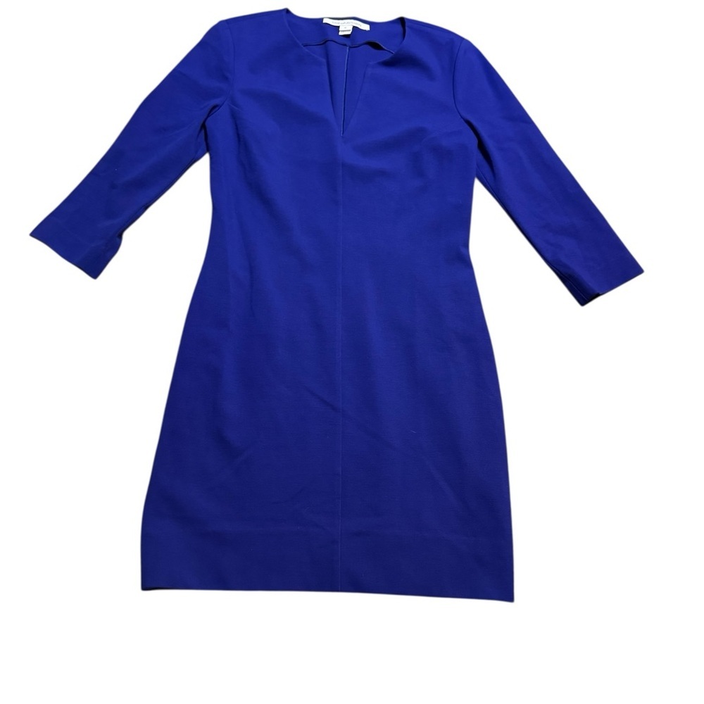 💙 Diane Von Furstenberg Aurora Blue‎ Mini Dress Women’s Size 10 Classic ✨👗